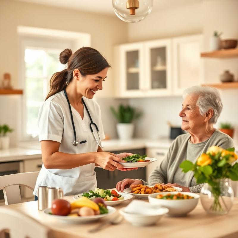 Healthy meal prepared in home kitchen
