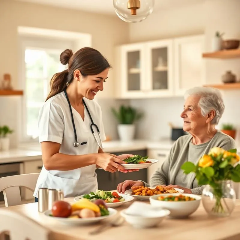 Healthy meal prepared in home kitchen